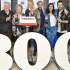 Juan Echanove, María Galiana, Ana Duato, Imanol Arias, Irene Visedo y Ricardo Gómez celebran los 300 capítulos de 'Cuéntame'.-RTVE