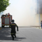 Incendio en una finca deL barrio ponferradino de La Placa-Ical