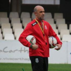 Alberto Monteagudo en su etapa como entrenador del Cartagena.-
