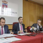 El secretario general de la UBU, Miguel Ángel Iglesias, Manuel Pérez Mateos y René Payo.-SANTI OTERO