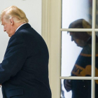 Donald Trump, en la Casa Blanca, el pasado octubre.-EPA