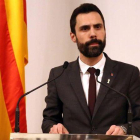 El presidente del Parlament, Roger Torrent.-ELISENDA PONS