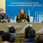 La delegada del Gobierno en Castilla y León en la presentación del programa piloto ‘La Administración cerca de ti’. SANTI OTERO