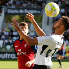 Marcelo controla el balón en el choque ante el Osasuna B que se disputó en El Plantío-SANTI OTERO