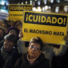 Protesta contra la violencia machista.-AP