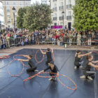 El Ballet Contemporáneo de Burgos mostró para el público sus últimas coreografías.-ISRAEL L. MURILLO