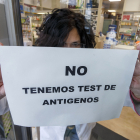 Se ha agotado el stock de test de antígenos en las farmacias de Burgos. SANTI OTERO