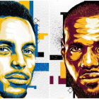 Stephen Curry y Lebron James, capitandes del All Star.-NBA