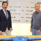 Jorge Sicilia y Felisindo Novoa presentaron ayer el acuerdo para esta temporada. ECB