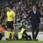 Míchel, técnico del Málaga.-JORDI COTRINA