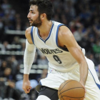 Ricky Rubio podría salir de Minnesota para jugar con LeBron James en Cleveland.-EFE / CRAIG LASSIG