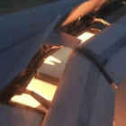 Imágenes de las llamas en el ala derecha del avión que transportaba a la selección de fútbol de Arabia Sau-TWITTER