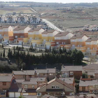 Vista aérea de Cardeñajimeno, donde se ubica parte de las instalaciones de Kronospan.-ECB
