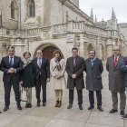 Los directivos de El Corte Ingés de Burgos y Castilla y León mantuvieron ayer un encuentro con los medios en Burgos.-S. OTERO