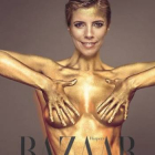 El desnudo dorado de Maribel Verdú para el reportaje de Harper's Bazaar.-Foto:   HARPER'S BAZAAR