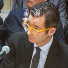 Iñaki Urdangarin, durante su declaración este viernes en el juicio del 'caso Nóos'.-EFE / CATI CLADERA
