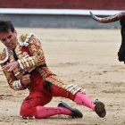 El torero Gonzalo Caballero, este sábado, en Las Ventas.-EFE / FERNANDO VILLAR
