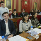 Los concejales socialistas y de Imagina Burgos durante un Pleno municipal.-ISRAEL L. MURILLO