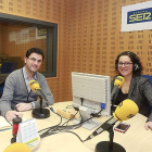 Rosalía Santaolalla, de Radio Castilla, durante la entrevista a Félix Martínez (Andando Burgos) en Hoy por Hoy Burgos.-Raúl Ochoa