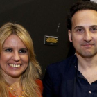 Carmen Porter e Iker Jiménez, en la inauguración de la exposición de 'Cuarto milenio' en Madrid, en abril del 2015.-JUAN NAHARRO GIMÉNEZ