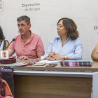 Andrés García, Rebeca Gutiérrez, Raúl Linares, Raquel Contreras y Ernesto Ortiz, ayer, durante la presentación de los actos de este fin de semana.-SANTI OTERO