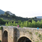 El puente medieval sobre el Ebro y la ermita de San Antonio son dos interesantes reclamos arquitectónicos de Pesquera-DARÍO GONZALO