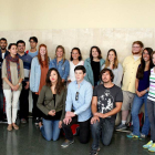 Foto de grupo de los estudiantes con la coordinadora del curso y la vicerrectora de Internacionalización.-ISRAEL L. MURILLO
