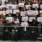 Un grupo de armenios celebra la resolución del Parlamento alemán-AFP / ODD ANDERSEN