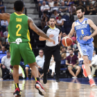 Fitipaldo sube el balón en su partido contra Brasil del pasado lunes. FIBA