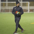 SantiSedano durante su primer entrenamiento con el Atrio.-ISRAEL L. MURILLO
