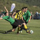 Lance de la final de ayer en Covarrubias entre Mazuelo y Villalbilla.-Javier García 'Jarcha'