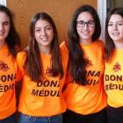 Las alumnas responsables del proyecto.-ECB
