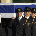 Los restos de Shimon Peres llegan al Parlamento de Israel.-EFE