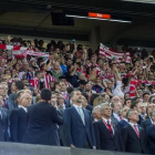 Imagen del palco del Camp Nou durante la pitada al himno español en la final de Copa.-Foto: JORDI COTRINA