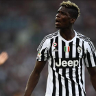 El mediocampista francés, Paul Pogba, durante un partido con la Juventus de la temporada pasada.-FILIPPO MONTEFORTE / AFP