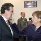 El presidente Mariano Rajoy a su llegada a Bruselas para participar en la cumbre europea-AP