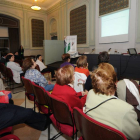 El especialista en neumología José Luis Viejo durante su conferencia 'Vacunas para el adulto. Prevención respiratoria' organizada por la Fundación Caja Rural.-ISRAEL L. MURILLO