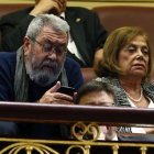 El líder de UGT en la sesión de investidura.-EFE