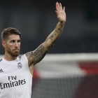 Sergio Ramos, durante un entrenamiento de esta pretemporada en Shanghái.-Foto: REUTERS / ALY SONG