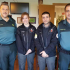 UCAS de Arrate y la Guardia Civil tras sellar su acuerdo de colaboración.-ECB