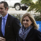 Iñaki Urdangarin y la infanta Cristina, llegando a los juzgados de Palma para una de las sesiones del juicio del 'caso Nóos'.-EFE / CATI CLADERA