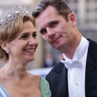 La infanta Cristina e Iñaki Urdangarin, en una boda de la familia real de Suecia, en 2010.-AFP