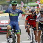 Matthews celebra la victoria de etapa en Revel.-REUTERS / JEAN-PAUL PELISSIER