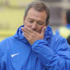 Ángel Viadero durante el partido ante el Coruxo.-ISRAEL L. MURILLO