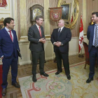 Jesús Martínez, Antonio Caselli, Javier Lacalle y David García Garrote.-RAÚL G. OCHOA
