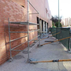 Imagen de la fachada del Mercado G-9 el pleno proceso de obra.-RAÚL G. OCHOA