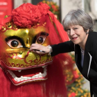 Theresa May, en su viaje oficial a China.-EFE / CHRIS RATCLIFFE