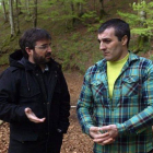 Jordi Évole e Iñaki Rekarte durante la entrevista en el programa 'Salvados'.-