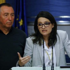 a portavoz de Compromís y vicepresidenta valenciana, Mónica Oltra, y el portavoz, Joan Baldoví, en el Congreso.-J. P GANDUL