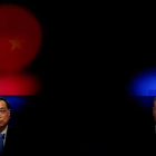 El primer ministro chino, Li Keqiang, y el presidente de la UE, Donald Tusk, este martes en rueda de prensa.-SUSANA VERA (REUTERS)